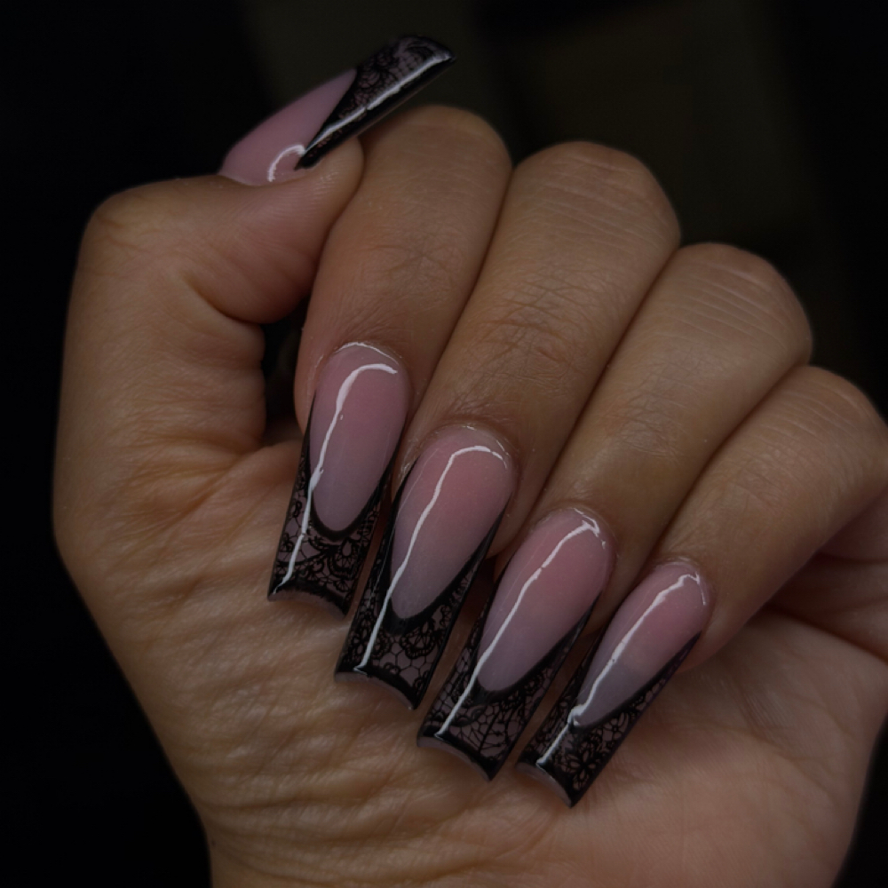 Basic French-Tip **XL** at GetslayedbyJewelz in San Antonio, TX
