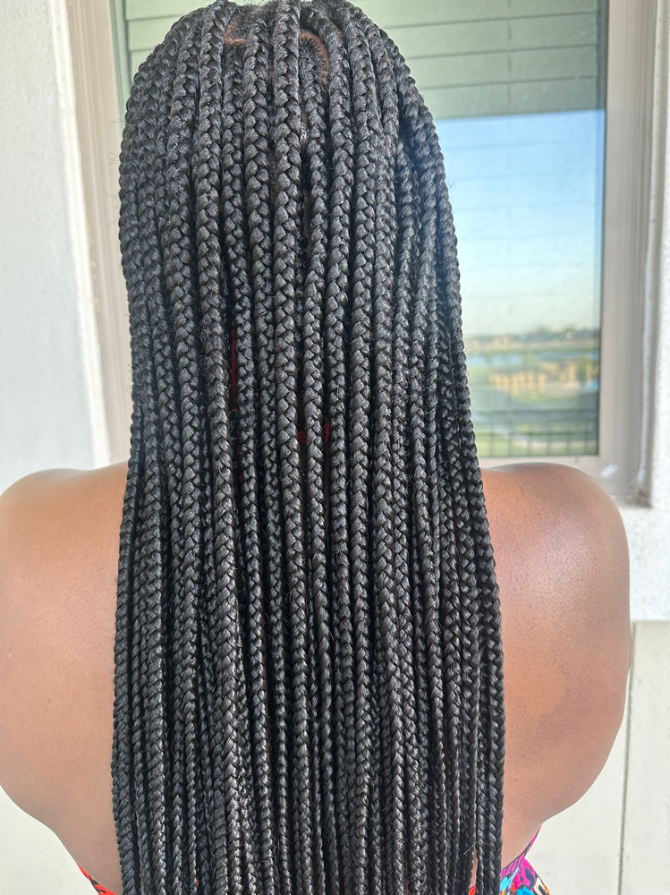Large Knotless Braids