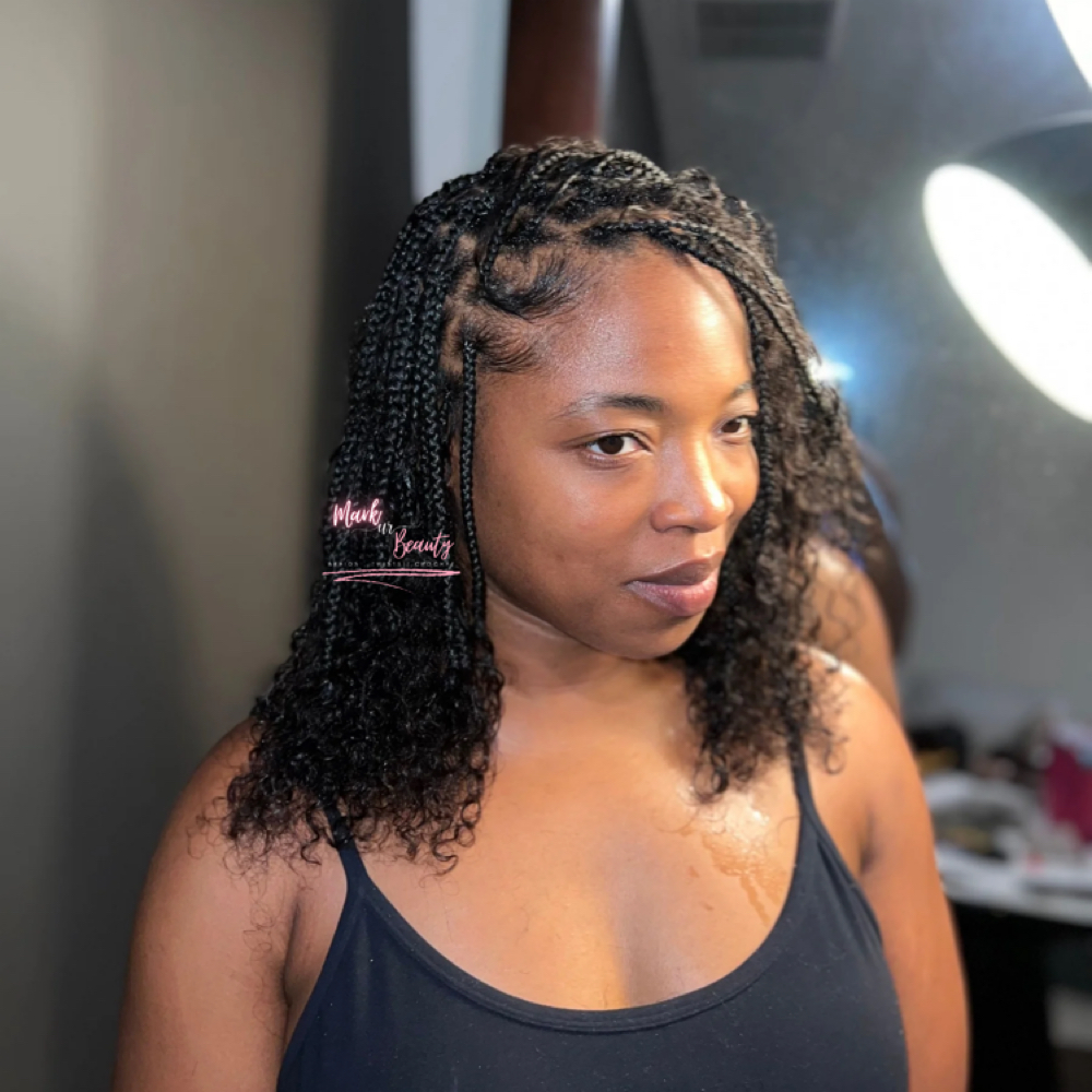 (S) Knotless Bob w/100% human hair