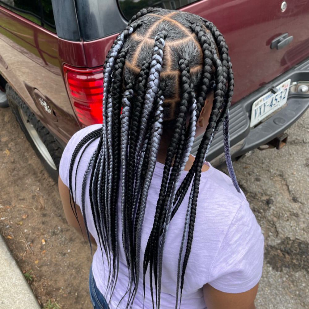Jumbo Knotless Braids at Bnatural Hair Studio in Richmond, VA