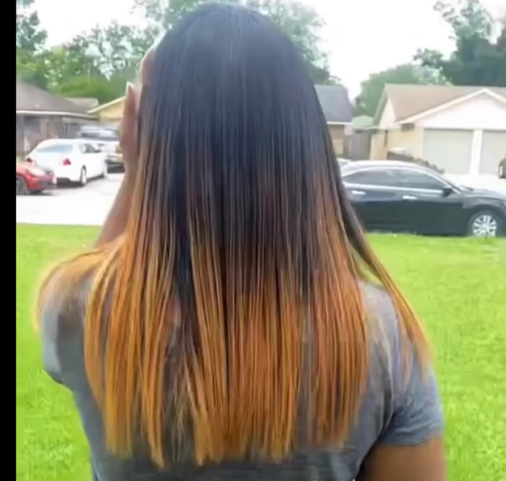 Regular Flat Iron incld:wash&cut.