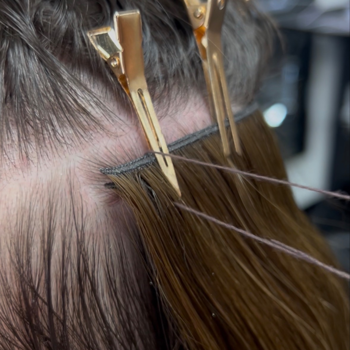 Hand-Tied Extension Install at Volume Beauty Lounge in Augusta, GA