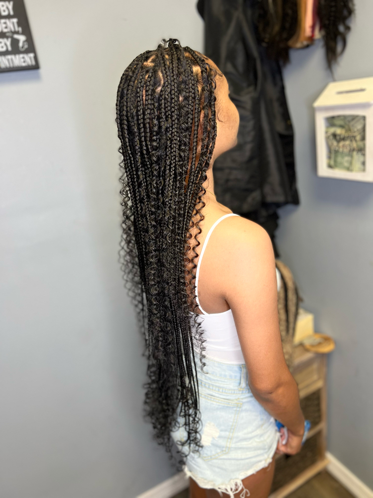 Goddess Knotless Small Plaits