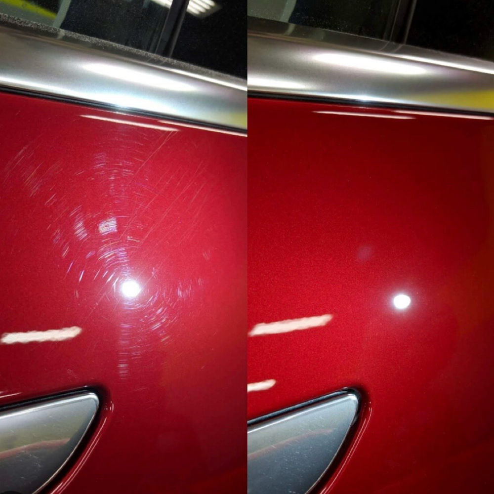 2 step paint correction at jaysmobiledetail_ in fort worth, TX