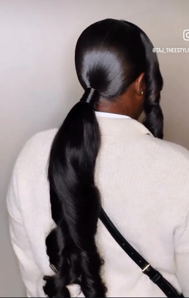 Sleek Ponytail (low) at Aramati by Taj in New Braunfels, TX