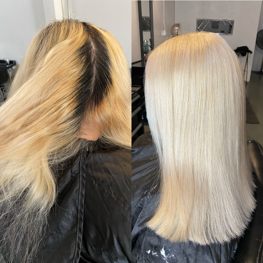 Bleach/Tone Roots OverGrown