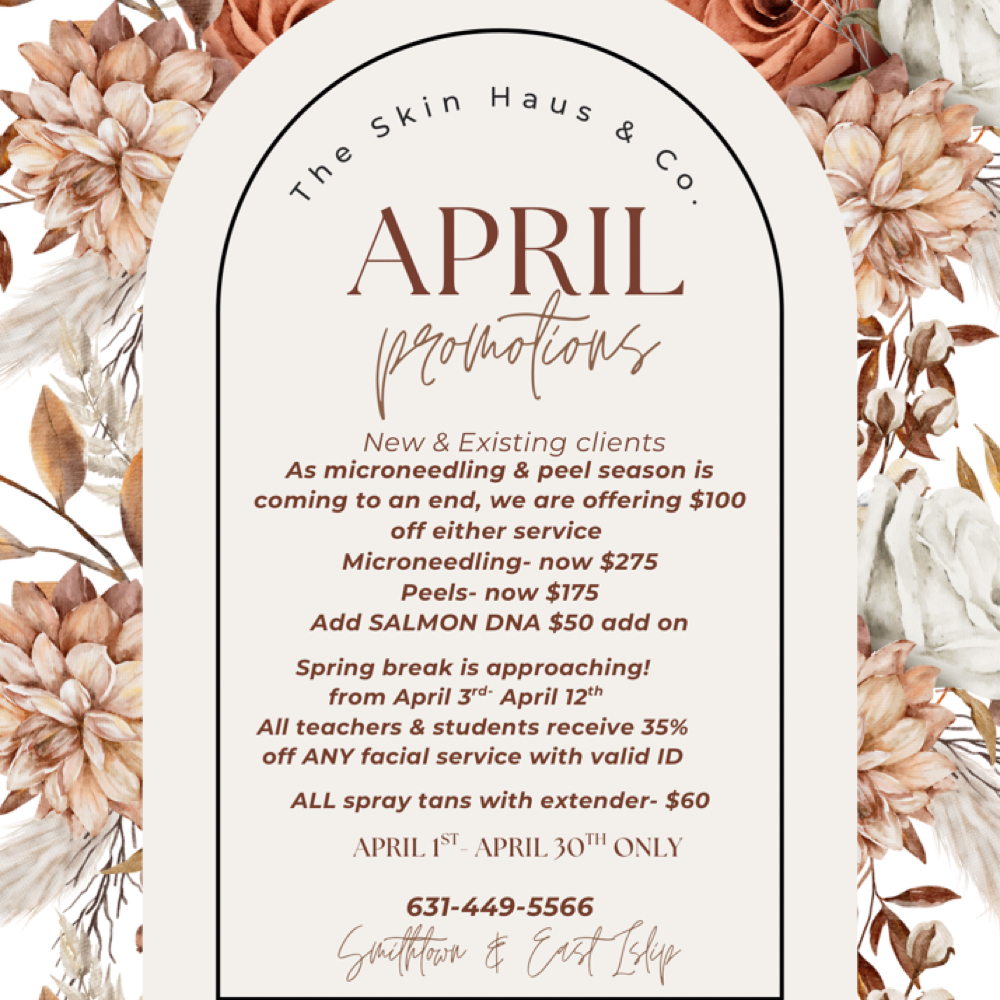 April Facial Promotion at The Skin Haus & Co. Smithtown in Smithtown, NY