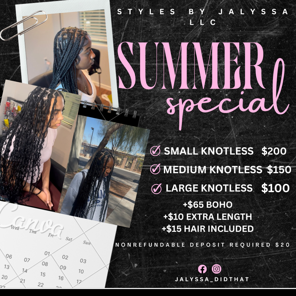 Small Knotless special