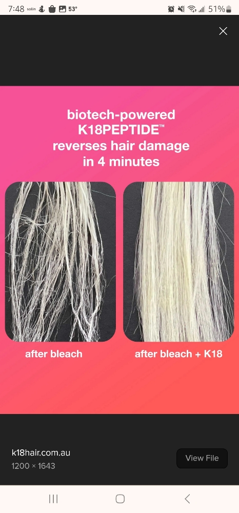 K18 Conditioning treatment
