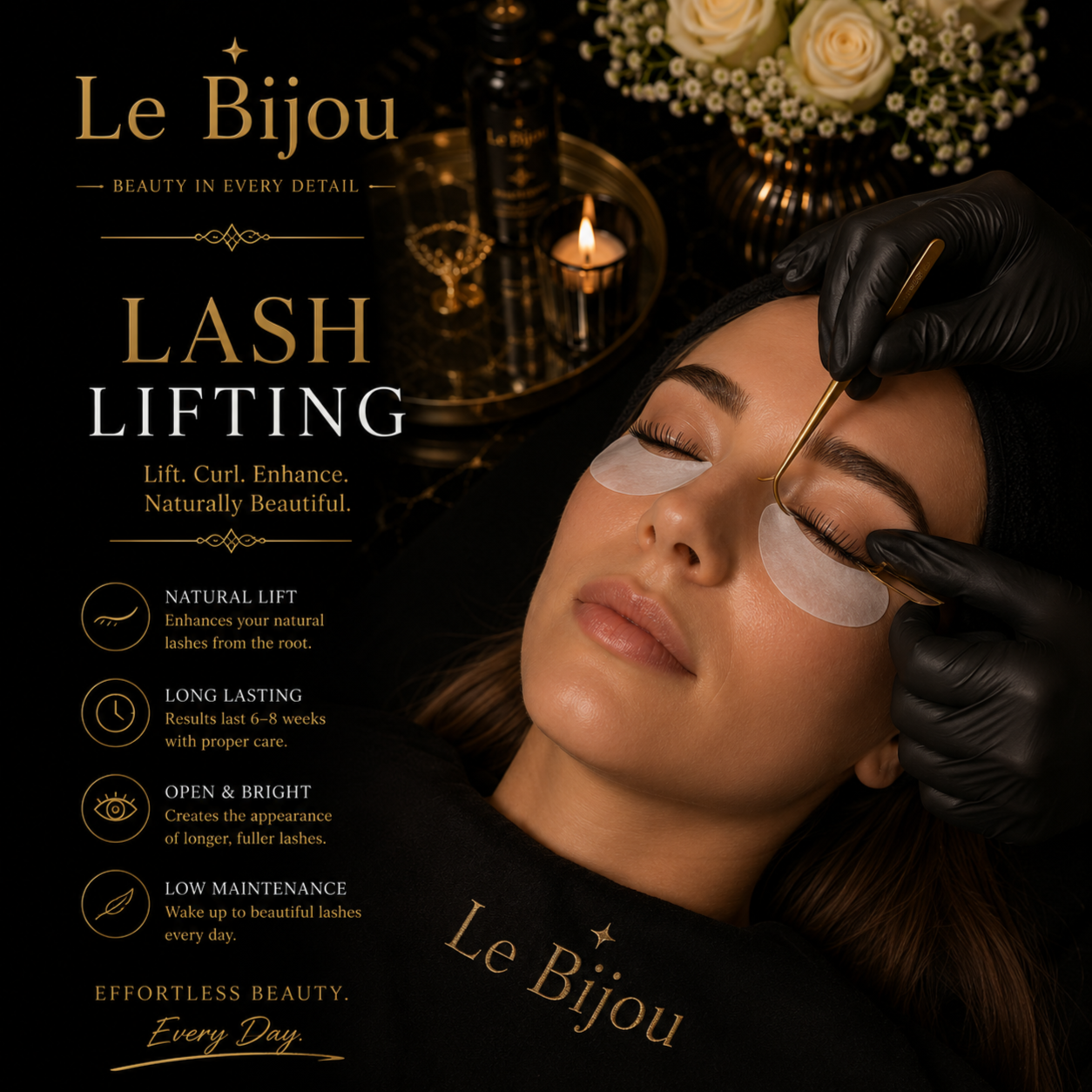 Lashes - Lash Lifting at Le Bijou Nails and Spa Salon in Houston, TX