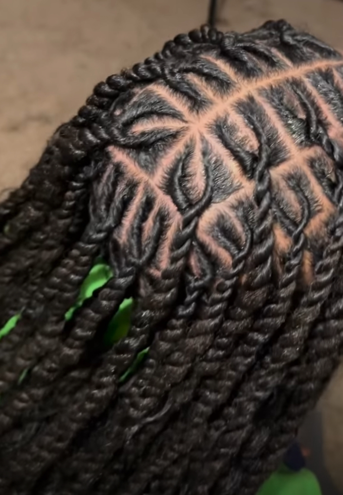 Invisible Locs With Hair Added