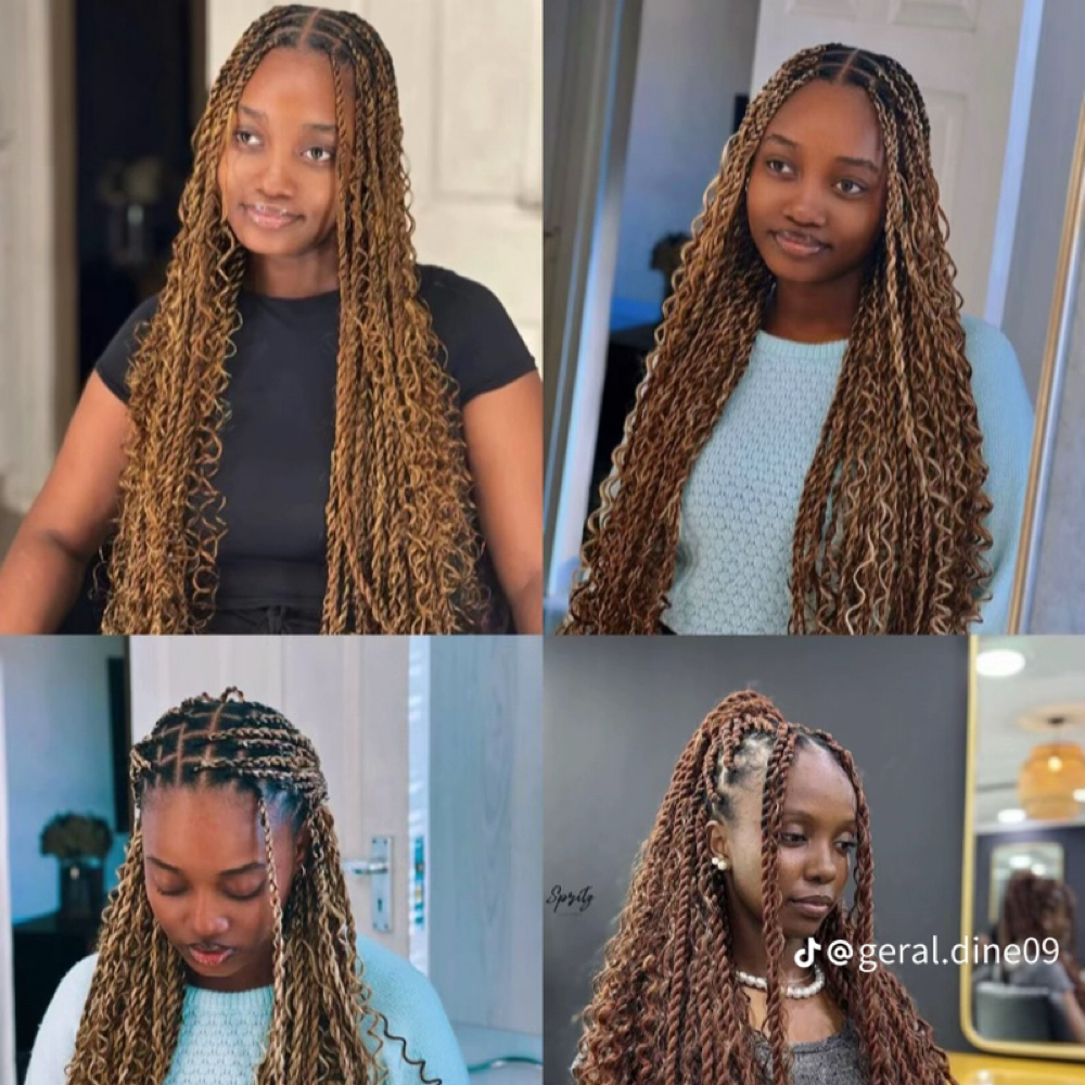 Island 𝒯𝓌𝒾𝓈𝓉 Meduim at Apple Hair Braiding in New Haven, CT