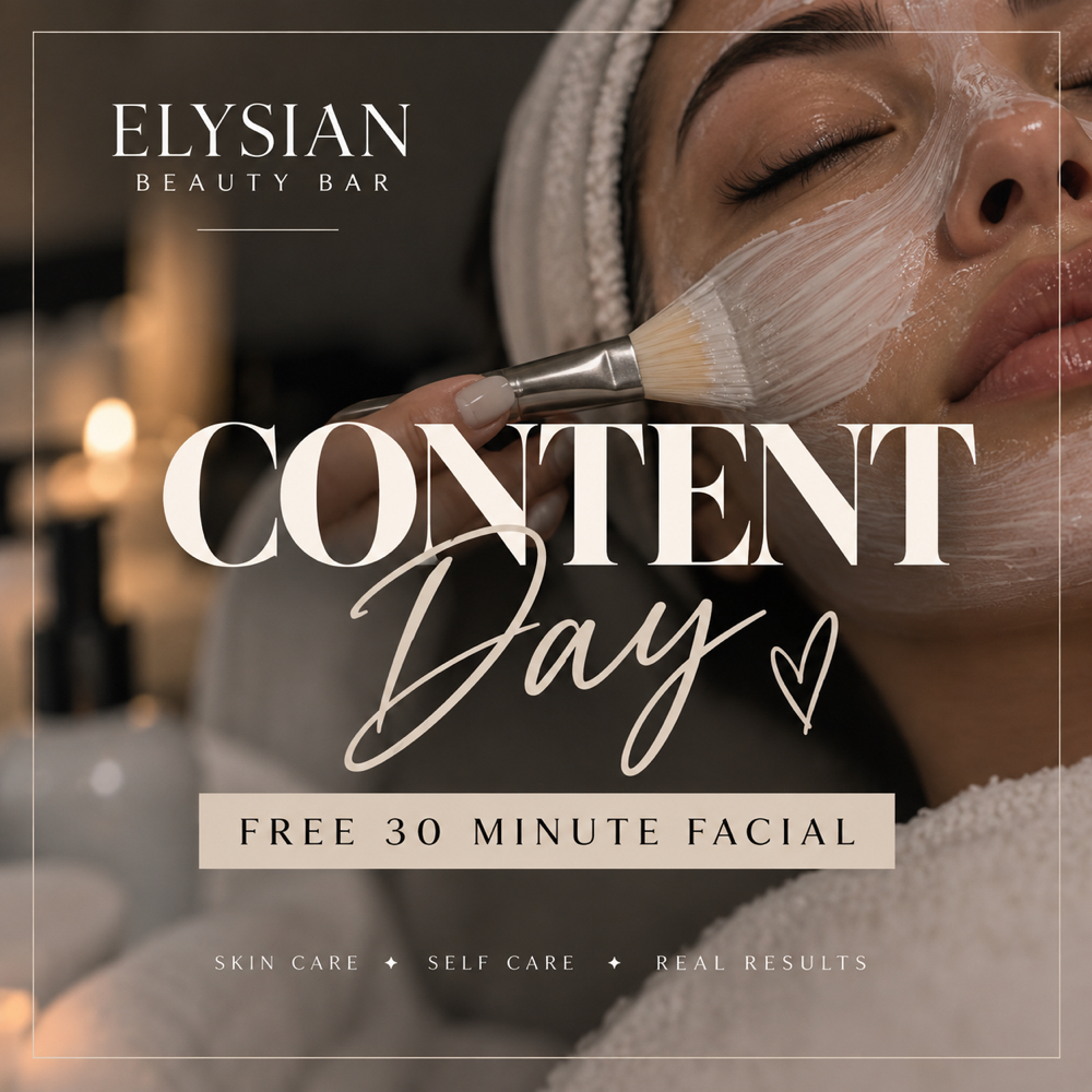 Content Day Sunday 10/18 Only at Elysian Beauty Bar in Brandon, FL