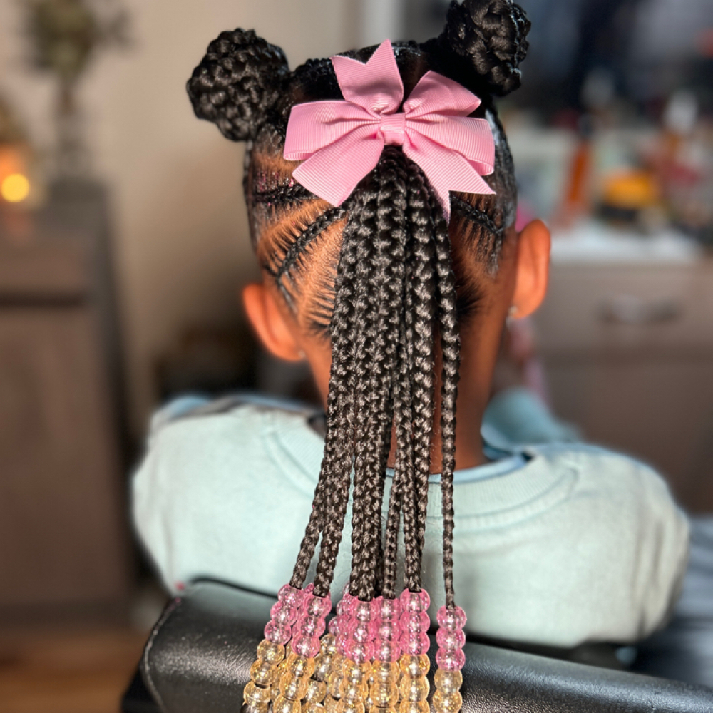 Kids Braided Updo at JesSlayin Hair in Calumet City, IL