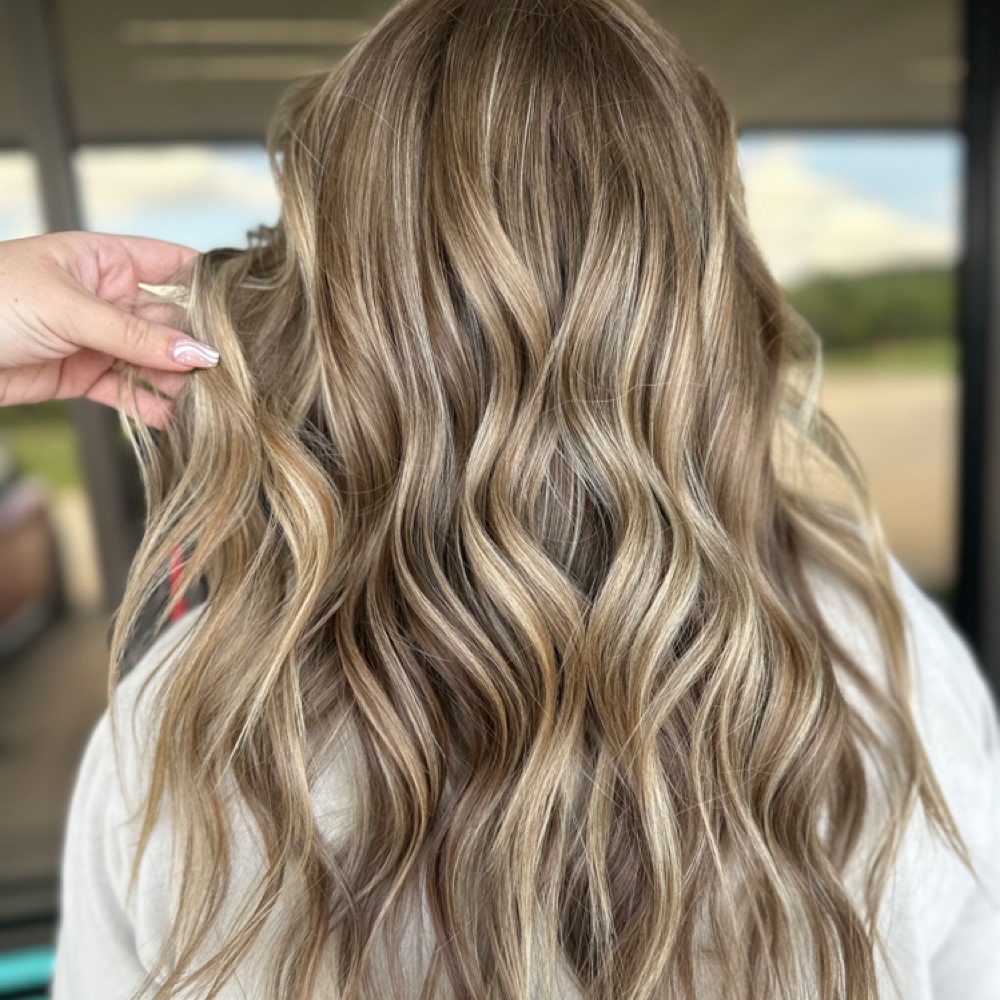 Half Highlight at hair by Whitney Hurst in Mineral Wells, TX