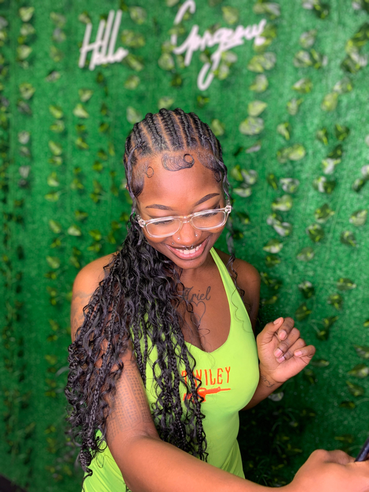 Boho Feed In Braids (8-12)