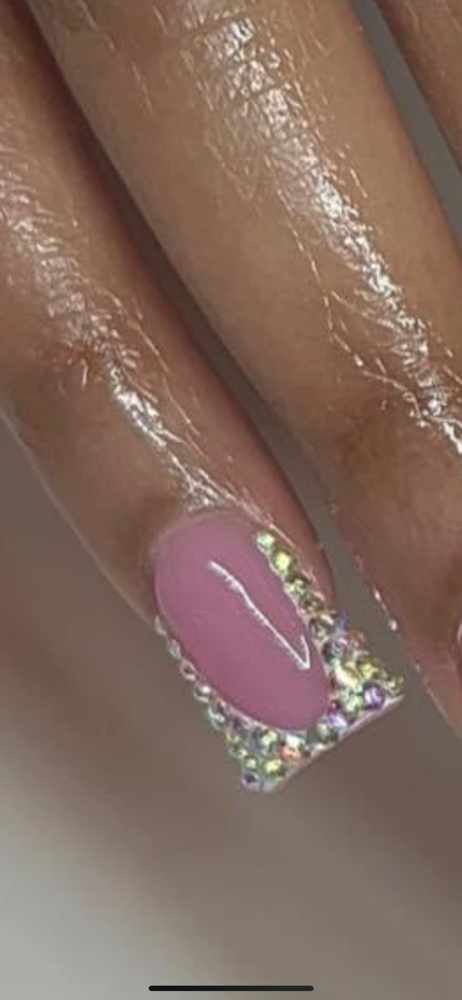 Short Rhinestone Frenchies