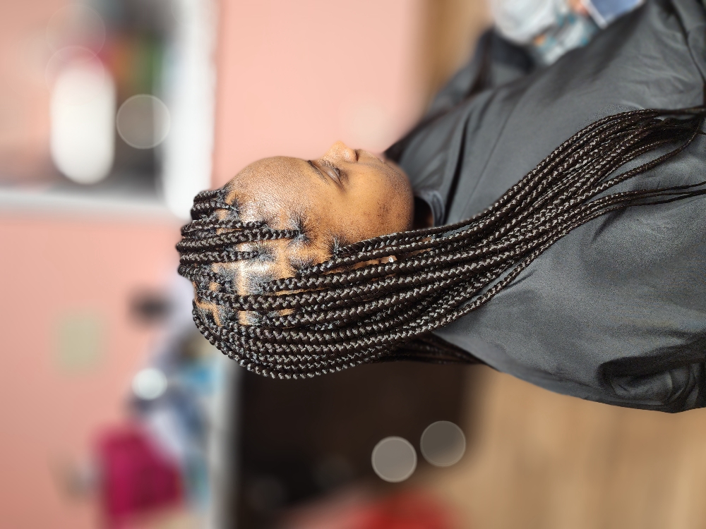 Medium Knotless Braids at Critique Finishes in Texarkana, TX