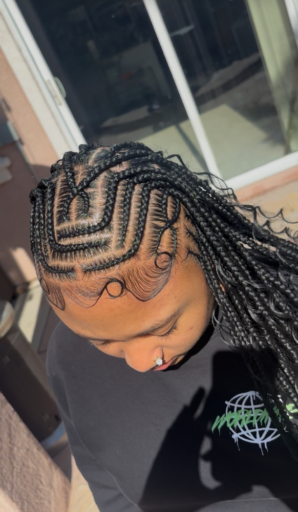 3 Part Fulani Braids