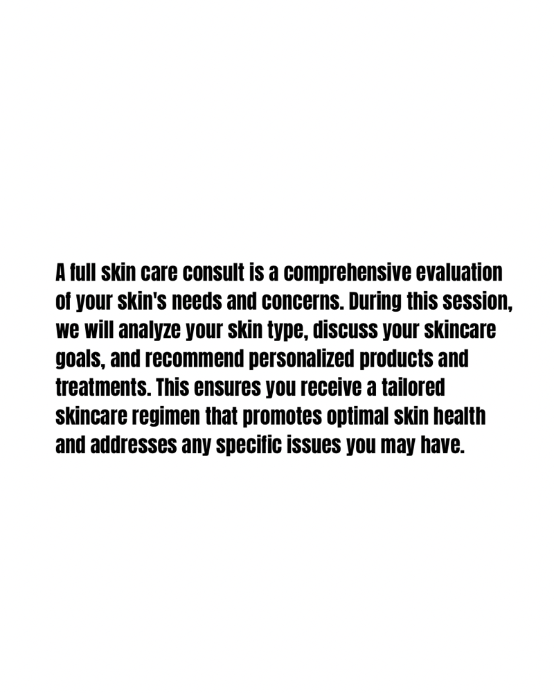 Skin Care Consult