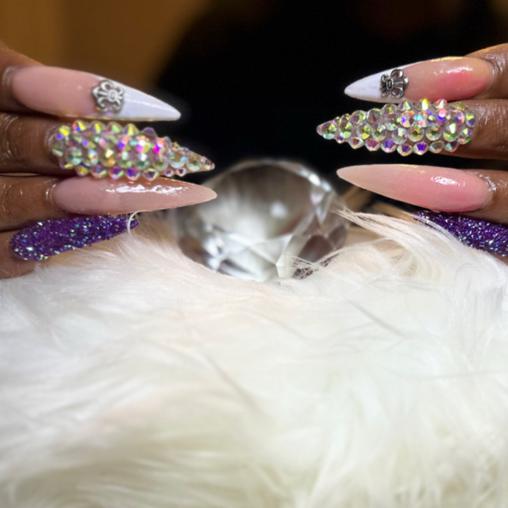 Fill-in / Nail Rescue 🔧💅🏾 at Dymond Nailz in Fairburn, GA