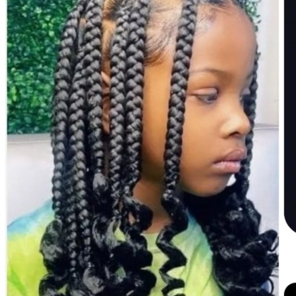Kids  Box Braids  10  Singles at Abeba Hair Weaving & Extensions in Mansfield, TX