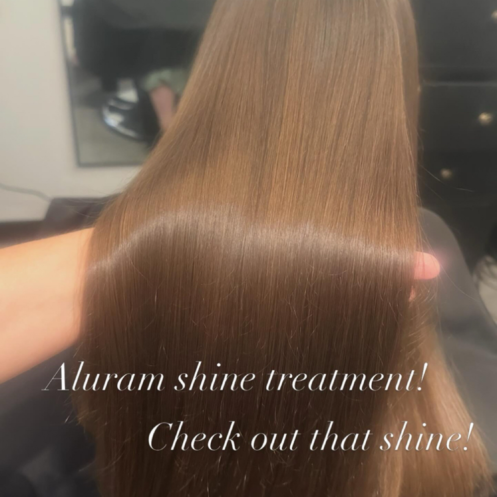In Salon Shine Treatment at Beauty Junkie Hair studio- Owner/stylist Kerry Weber-Augustyn in Gilbert, AZ