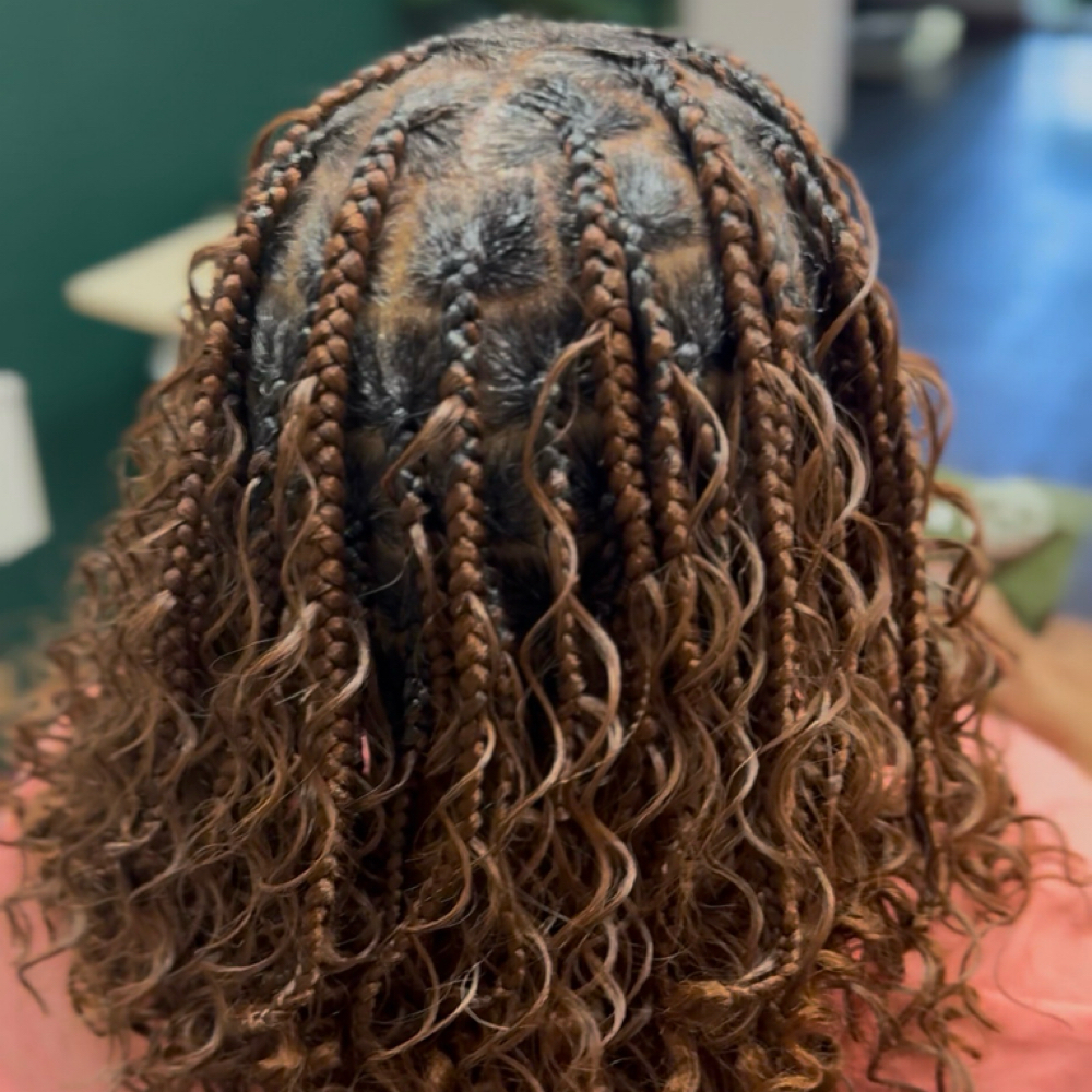 Shoulder Length Med Boho Braids at Euphoria Day Spa in Shreveport, LA