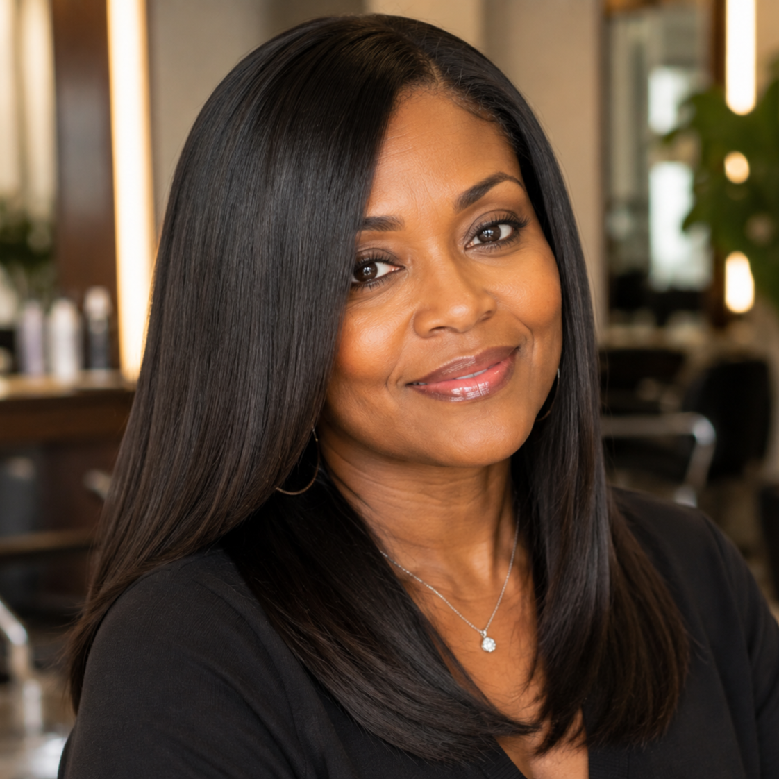 Women's Blowdry With Flat Iron at Exhale Design by Dauna in Pottstown, PA