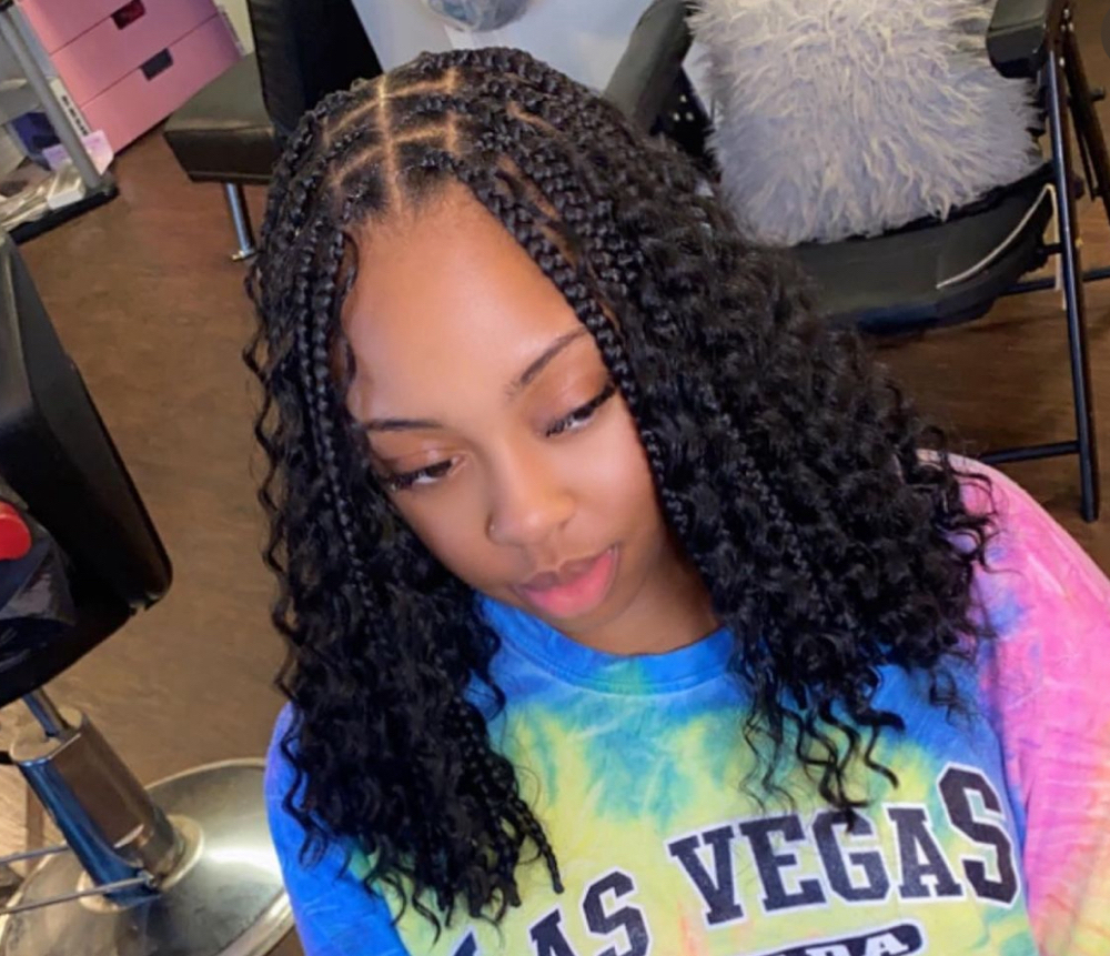 Med Boho Knotless Bob