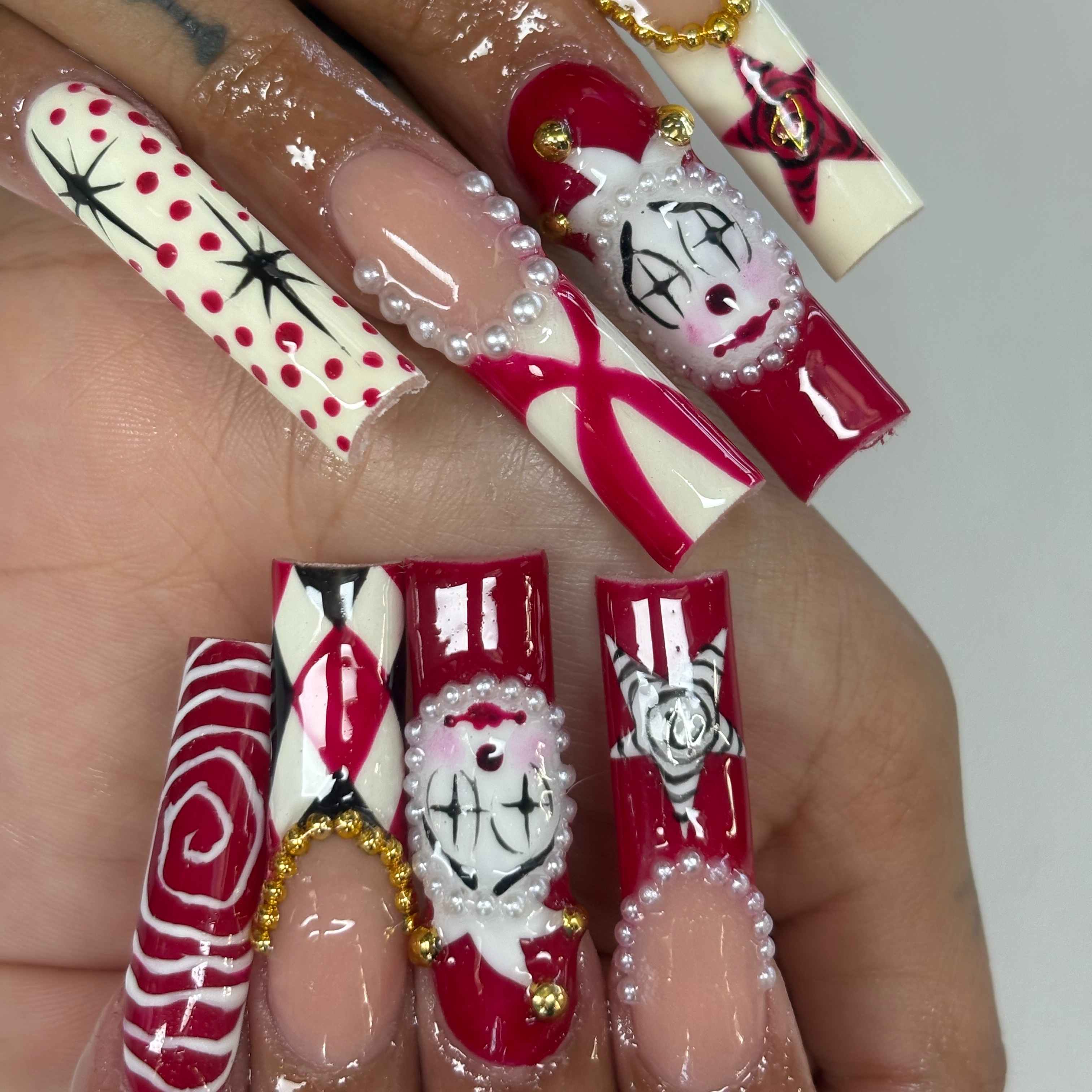 XL Full Acrylic Set at meraryheartsnails in Copiague, NY