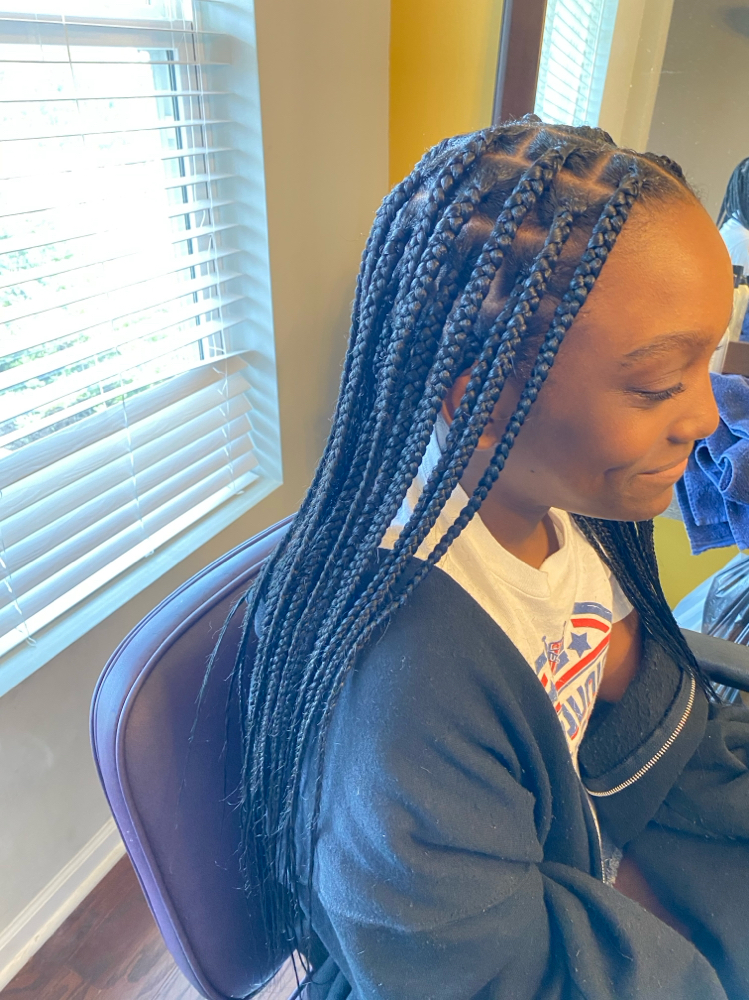 Kids’ Knotless Braids at The Crown Garden in Jamaica, NY