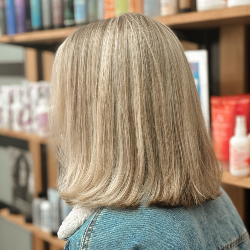 Full Highlight (Short-Medium) at Maya Sol Hair Studio in San Antonio, TX