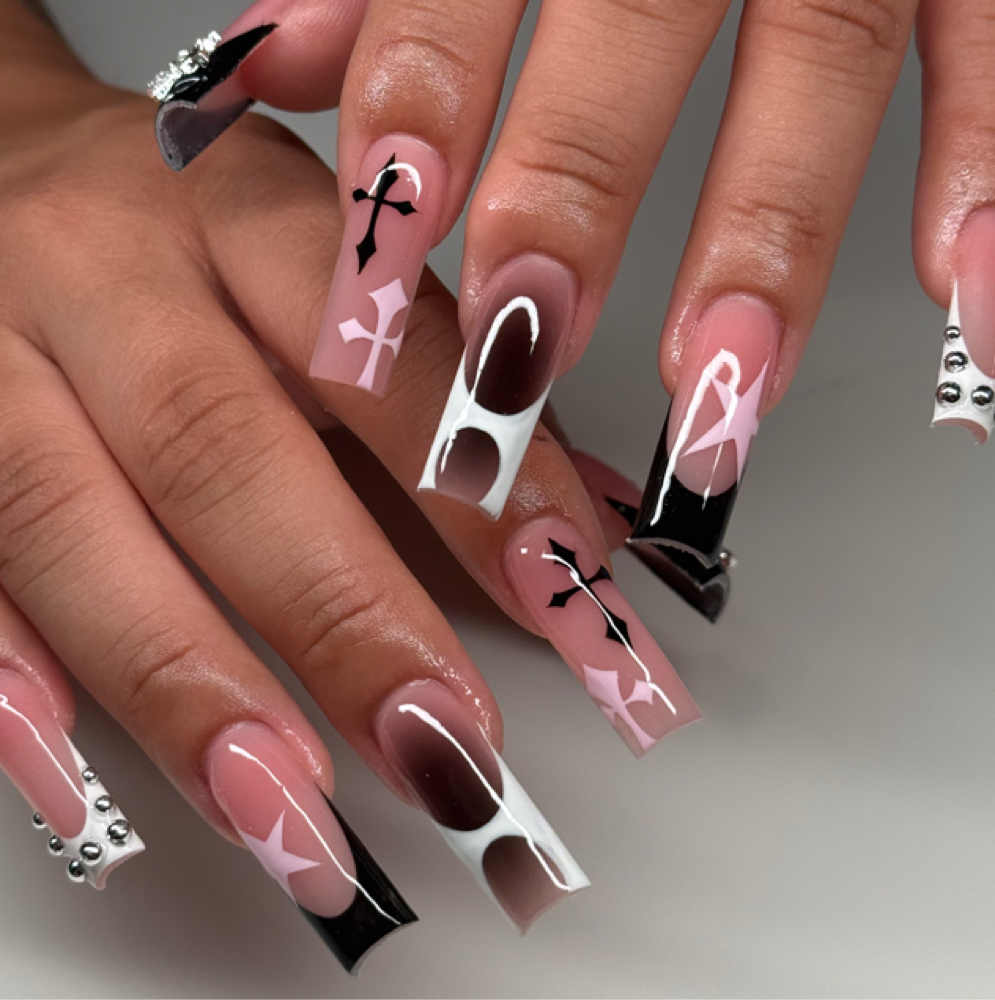 Long Nails at Blessed Beauty🤍✝️ in Lubbock, TX