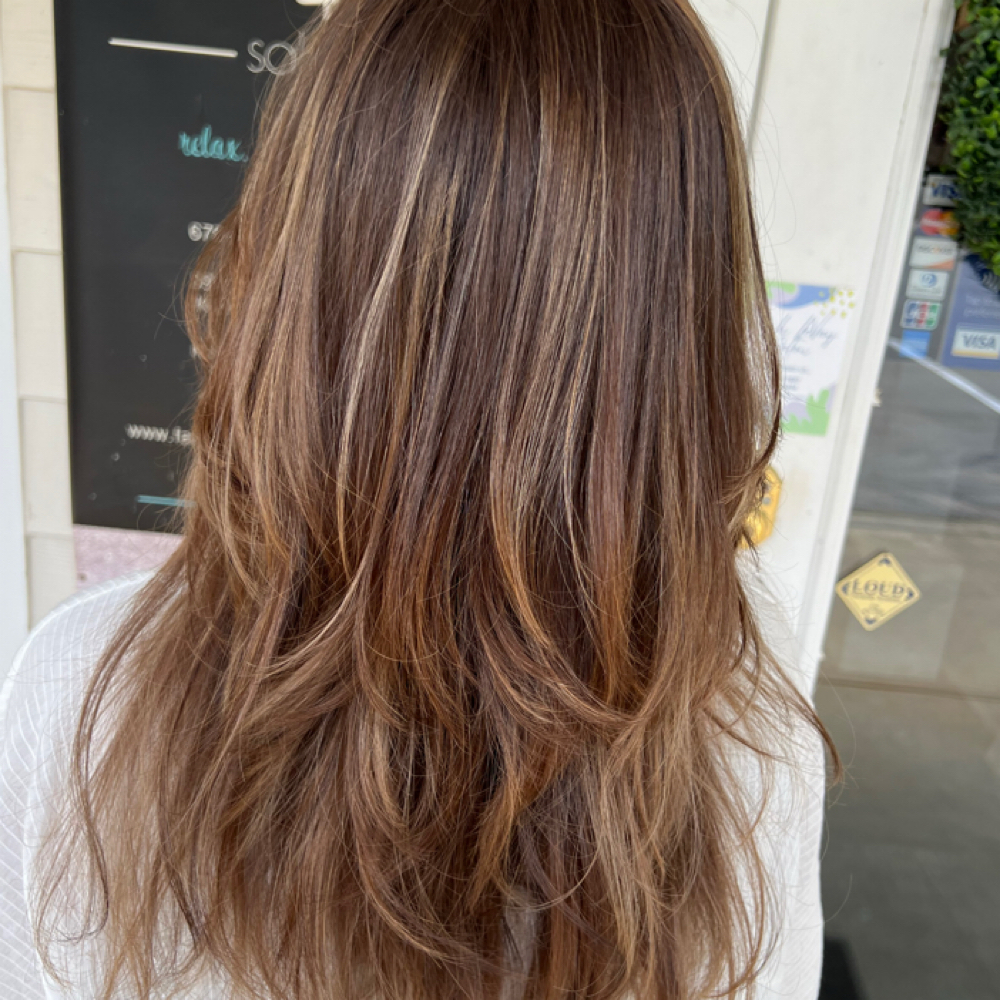 Roots With Partial Foilayage at Elysie Rae Hair Studio in Kennesaw, GA