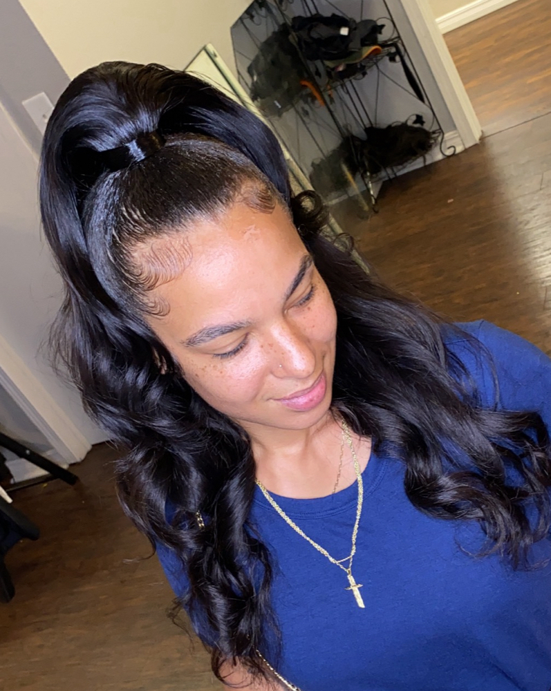 Half Up Half Down Sew In
