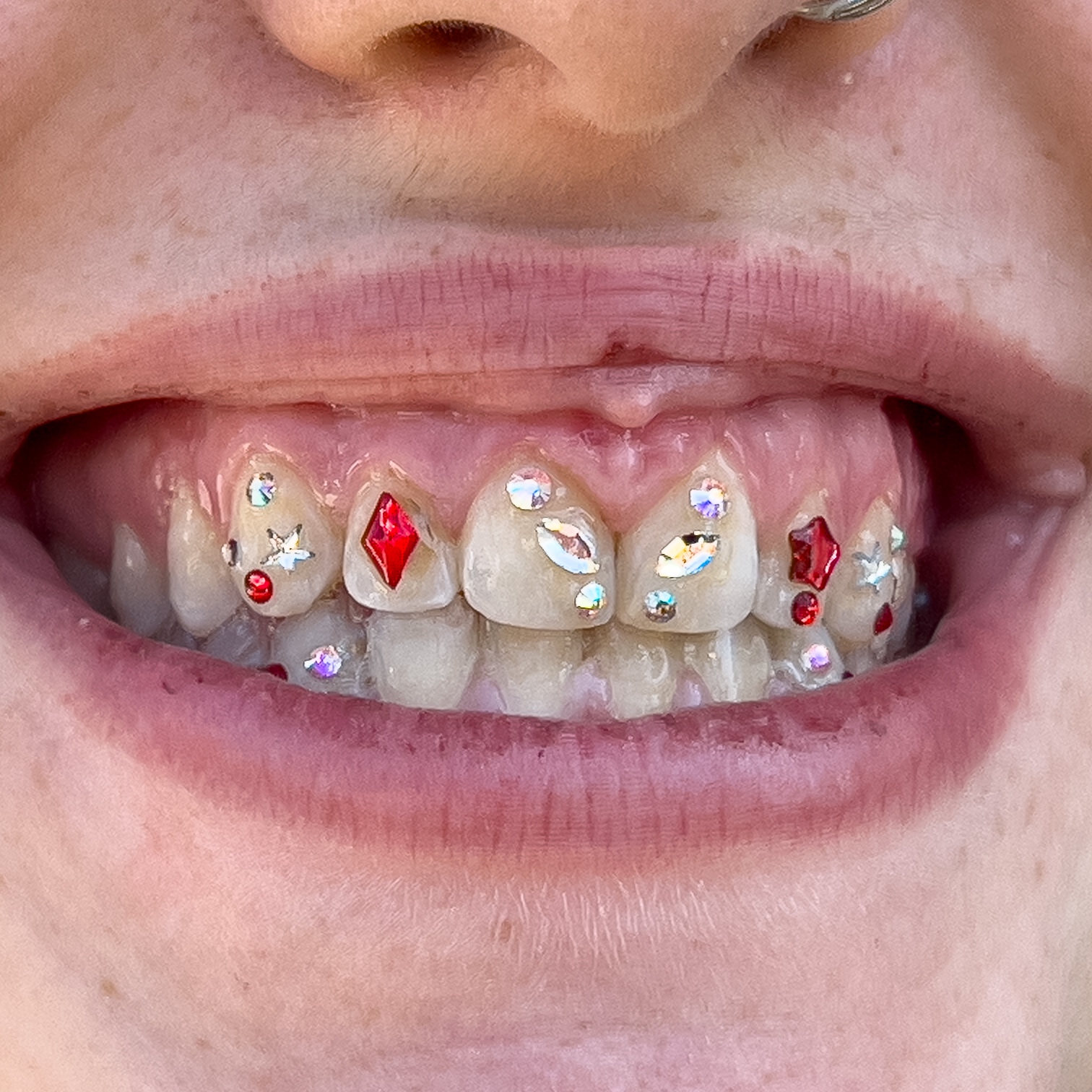 shaped gems at PsychoTeeth in manhattan, NY