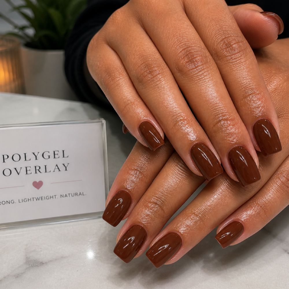 POLYGEL OVERLAY at Rosy’s Mobile Nail Care in Lakeland, FL