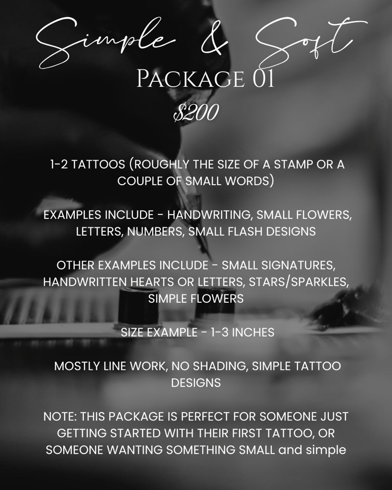 Tattoo Package 01 Simple & Soft