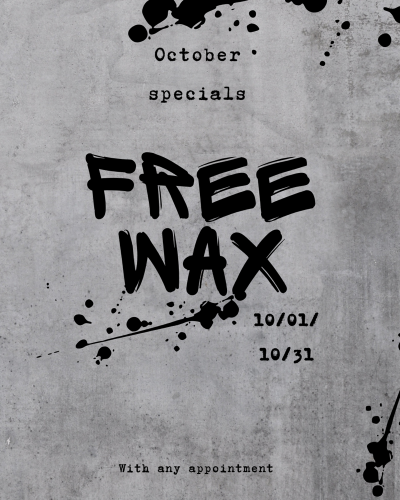 Free Wax October With Any Service