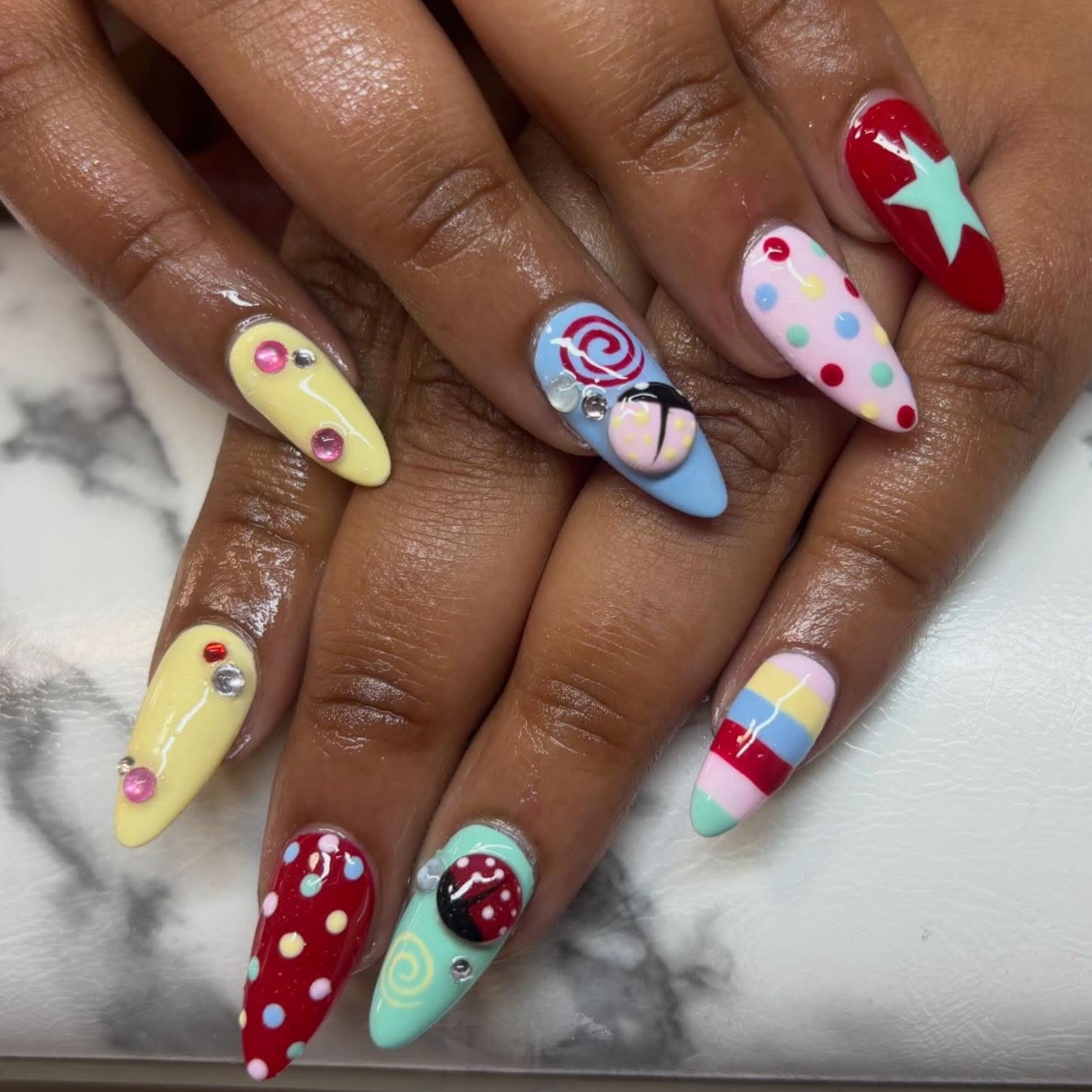 Nail Art - Opal at Salon 31 in Huntington, WV