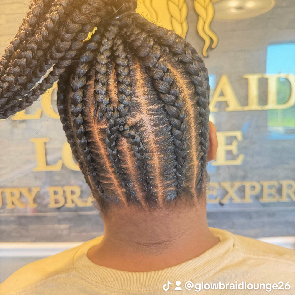 Stitch braids at Glow Braid Lounge in Pearland, TX