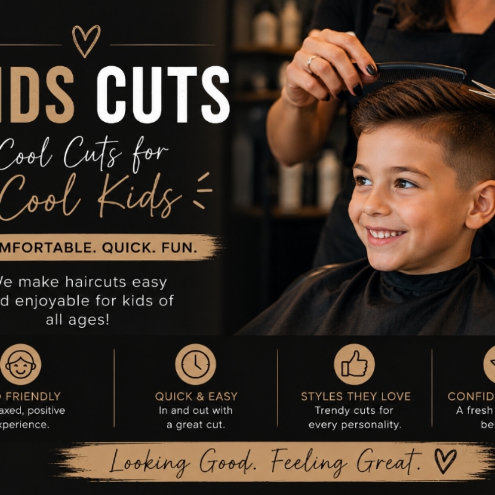 Kids Hair Cut at Foil And Fade Modern Hair Studio in Oneida, TN