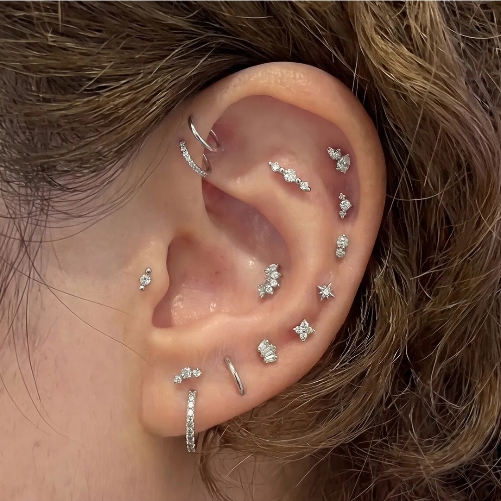 MULTIPLE EAR PIERCING at Glow By Ingrid LLC in Petaluma, CA