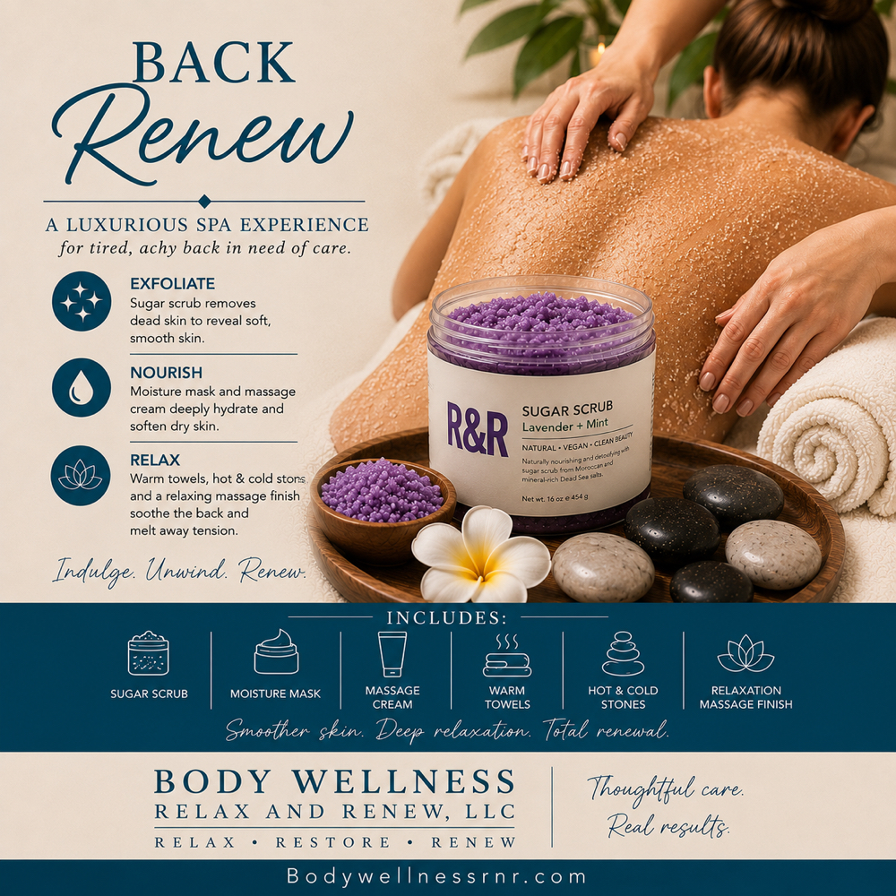 Back Renew 30  (Add-On) at Body Wellness Relax and Renew, LLC in Wesley Chapel, FL