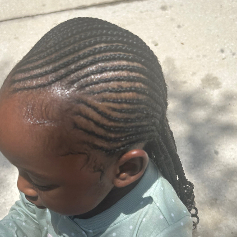 Kids Straight Back braids at Pampered Ends in Brandon, FL