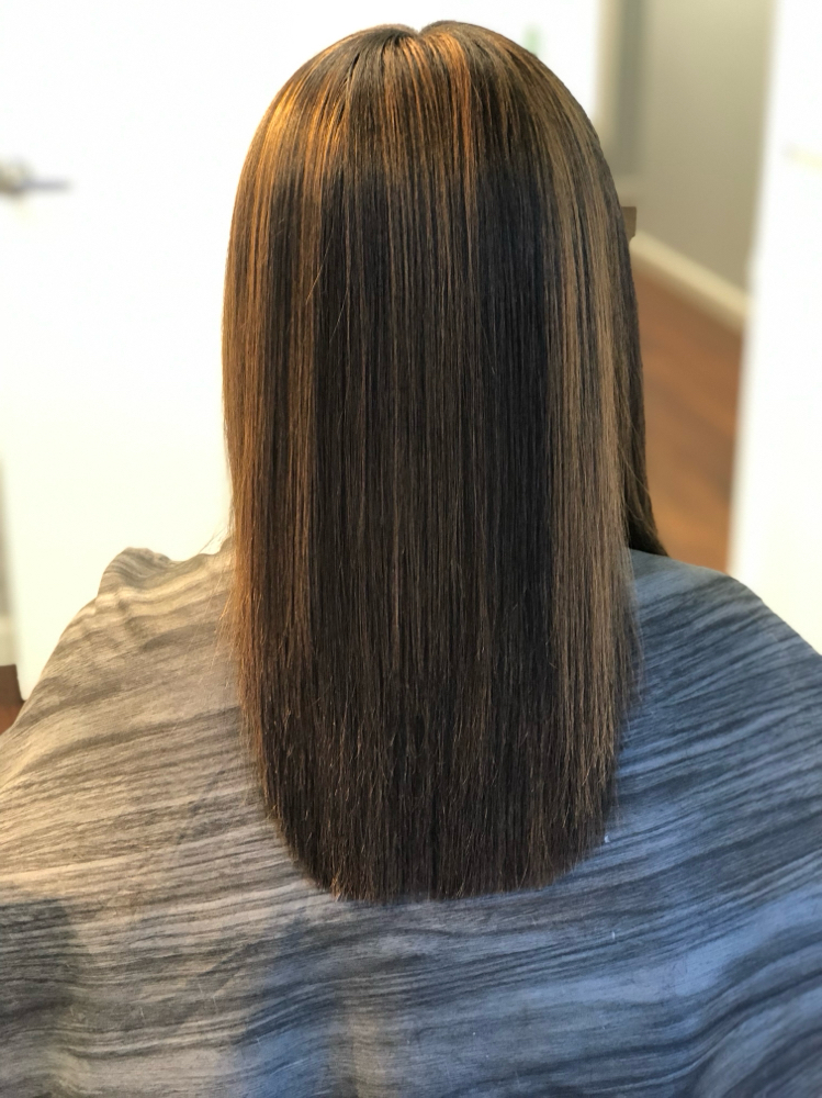 Silk Press and Trim