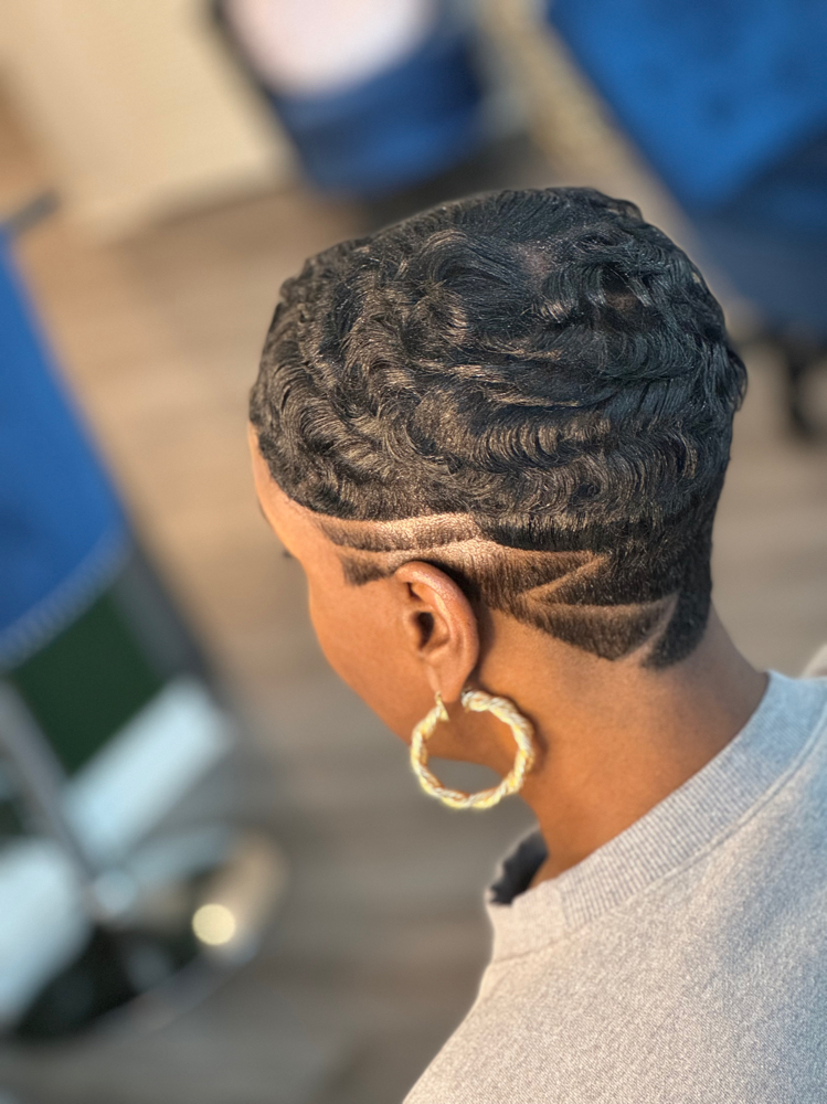 Relaxer And Precision Cut With Style