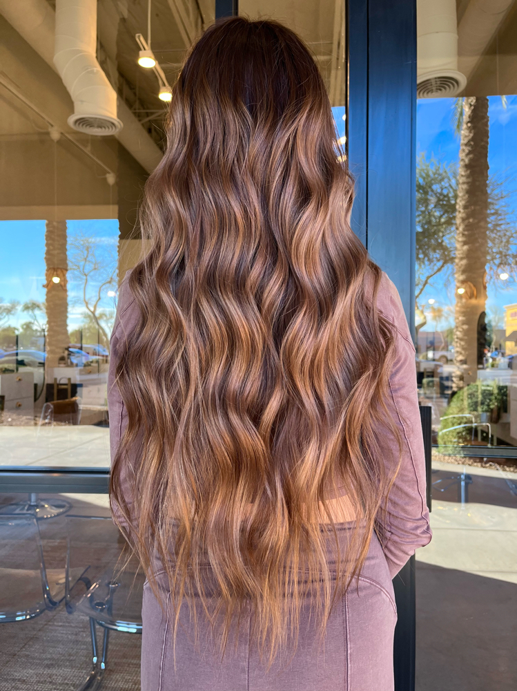Root Melt & Tone + Blowout Style at Casandra Itzel in Litchfield Park, AZ
