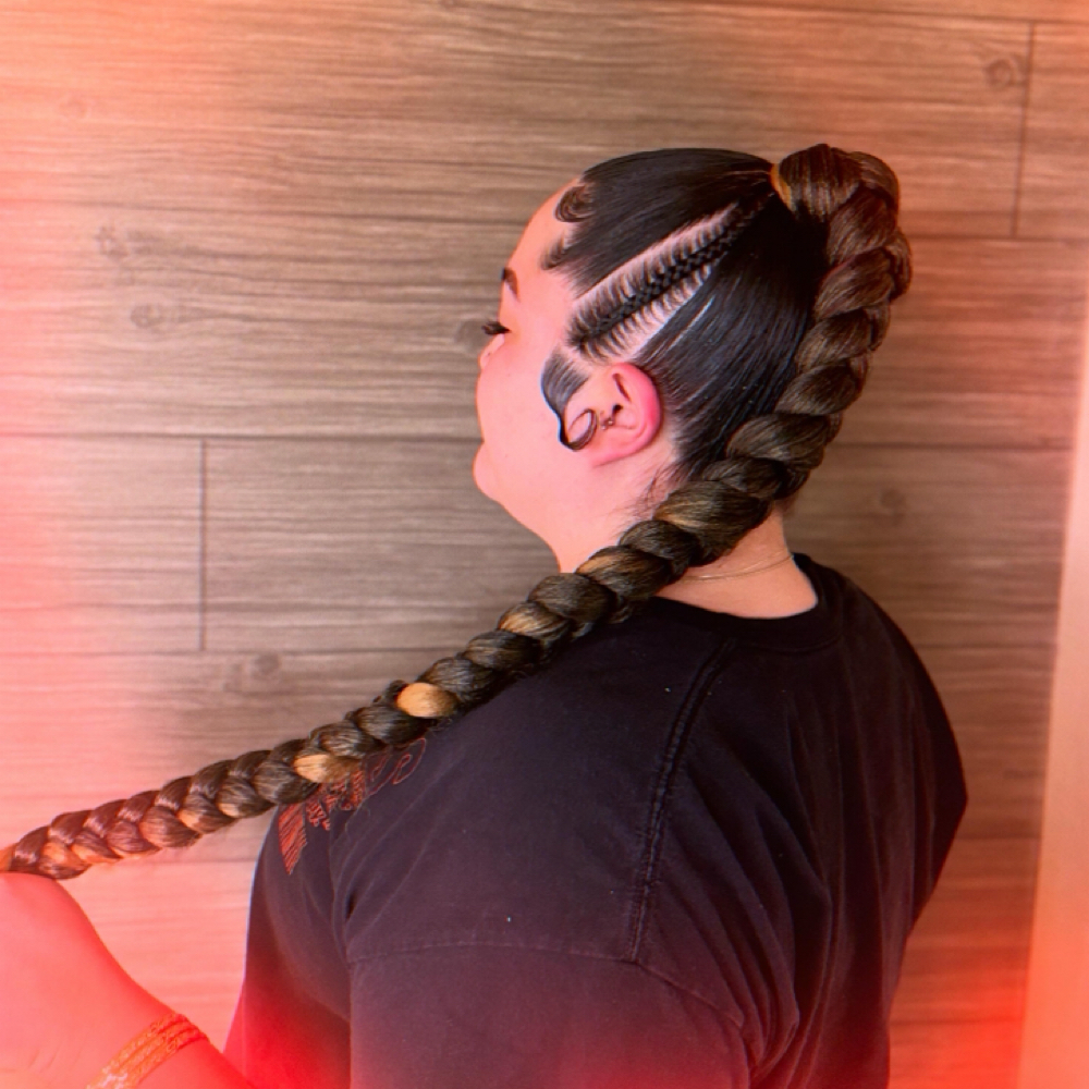 Sleeked Braided Ponytail at Honey Hair Salon in Sparks, NV